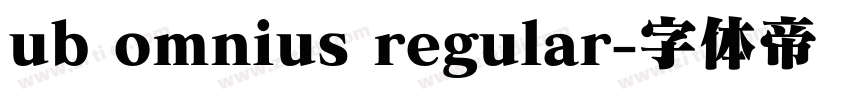 ub omnius regular字体转换